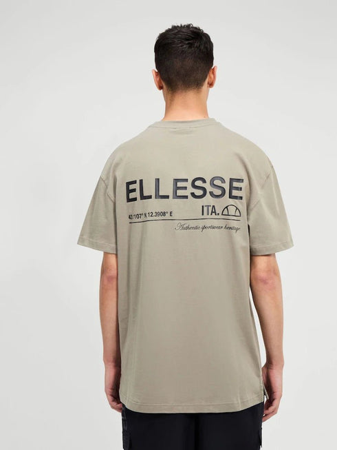Ellesse tshirt for man אלס חולצה טישרט אוברסייז בצבע ירוק זית
